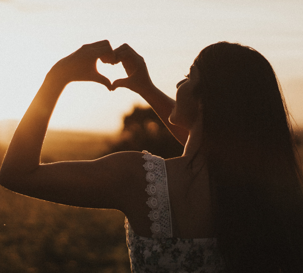 Valentine's Day and Divorce: Woman Signing Heart